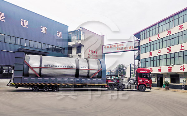 進出渣烘干設(shè)備運輸現(xiàn)場